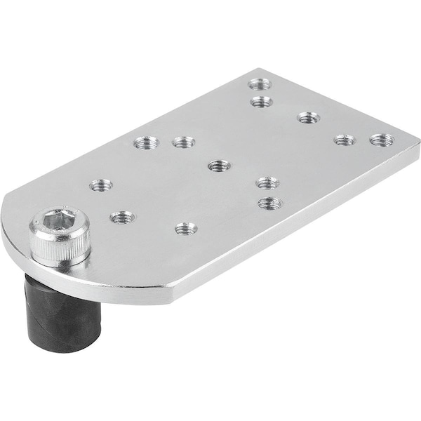 Clamping Pin W Adapter Plate D=16, L=96, B=52 Form:C, Steel Blk Oxidized, Comp:Steel Blk Oxidized